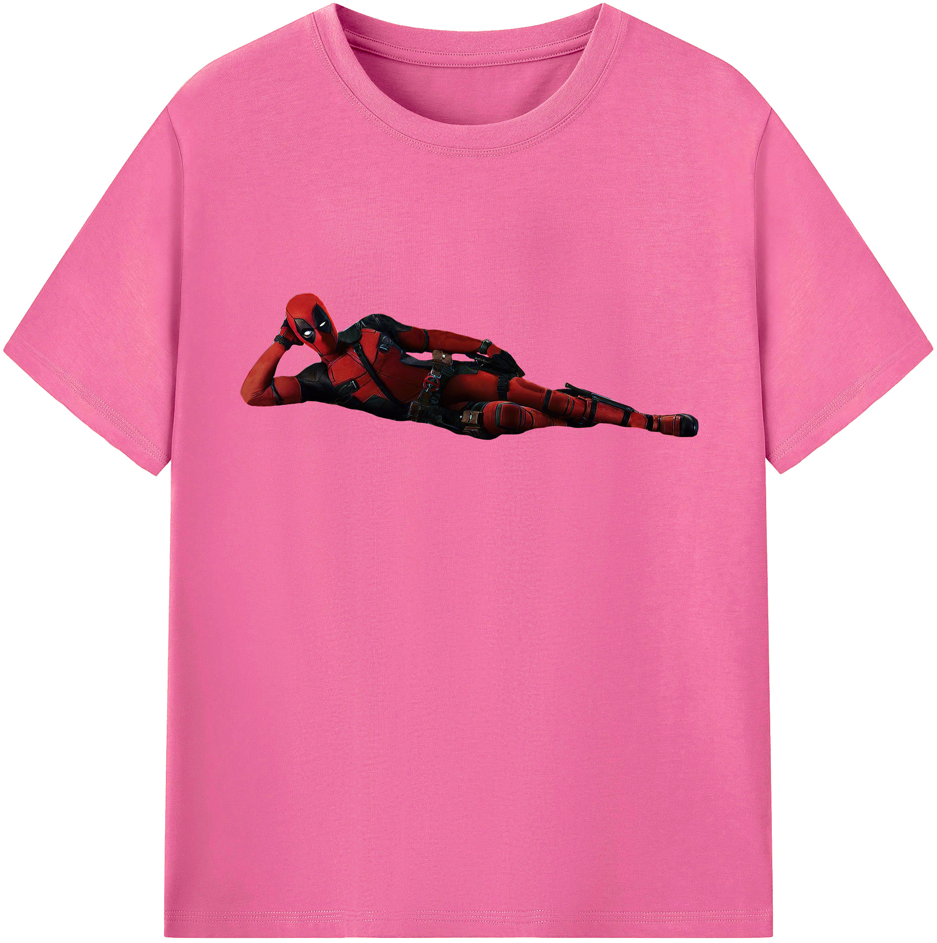 （画像用） Deadpool デッドプール レディースカジュアルプリントTシャツ（綿100％）